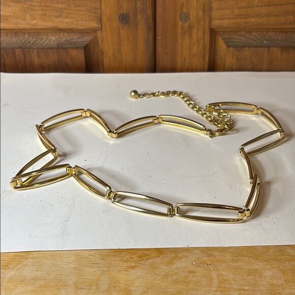 Dainty Thin Gold Tone Chain Link Belt 29-36” - Picture 1 of 4